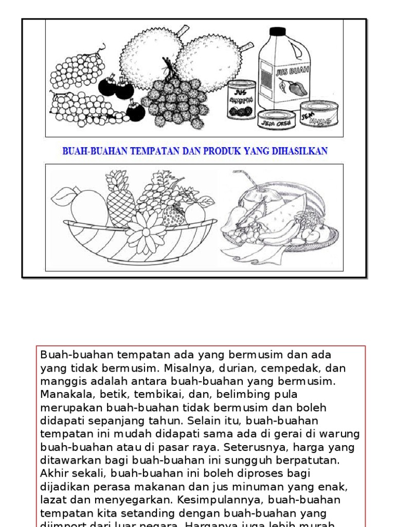 Detail Buah Buah Tempatan Gambar Satu Buah Nomer 16