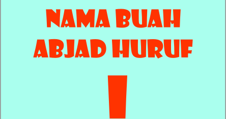 Detail Buah Huruf I Nomer 5