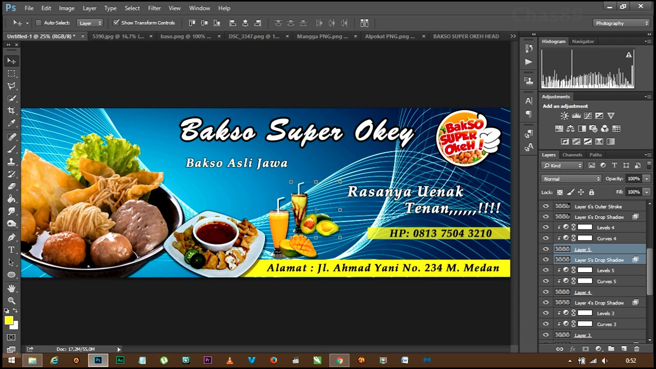 Buat Spanduk Di Photoshop - KibrisPDR