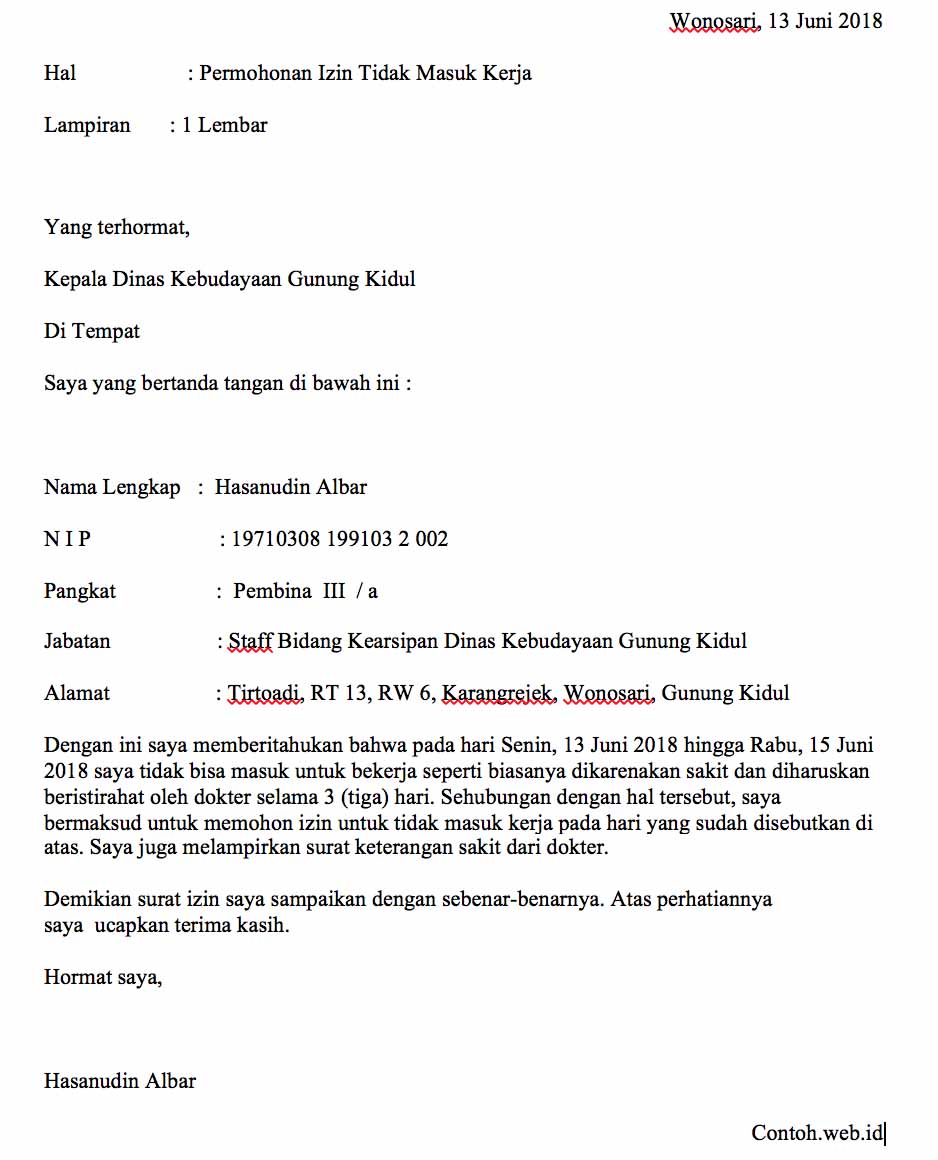 Detail Buat Surat Izin Sakit Nomer 27