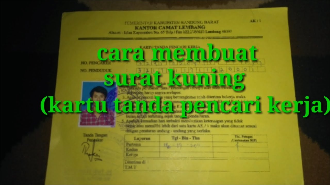 Detail Buat Surat Kuning Nomer 29