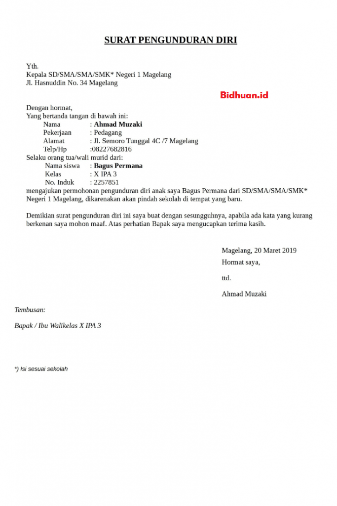 Detail Buat Surat Resign Nomer 21