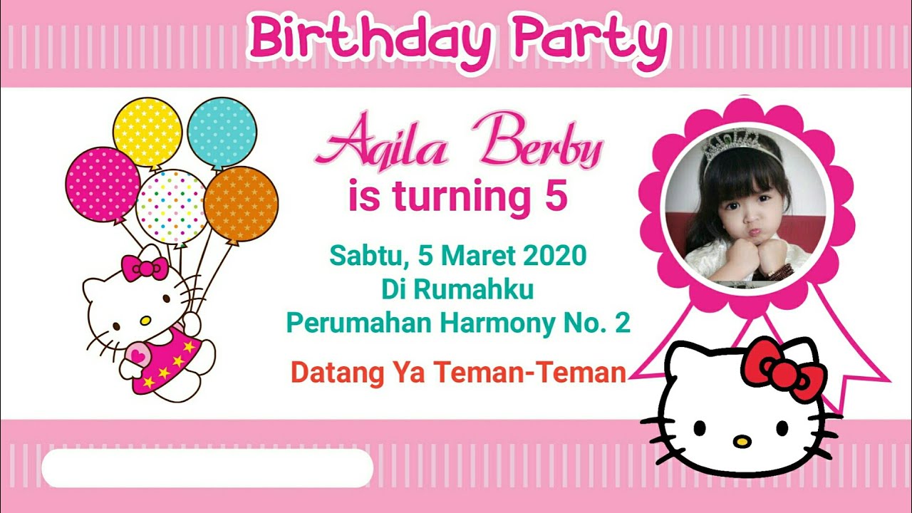 Detail Buat Undangan Ulang Tahun Nomer 11