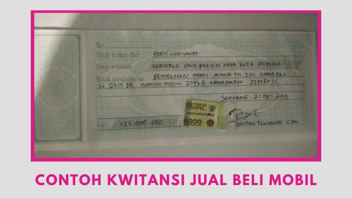 Detail Buatlah Contoh Kwitansi Nomer 46