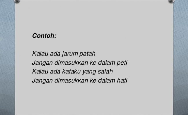 Detail Buatlah Contoh Pantun Jenaka Nomer 17