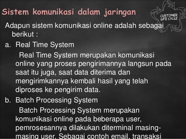 Detail Buatlah Contoh Sistem Komunikasi Dalam Batch Processing System Nomer 19