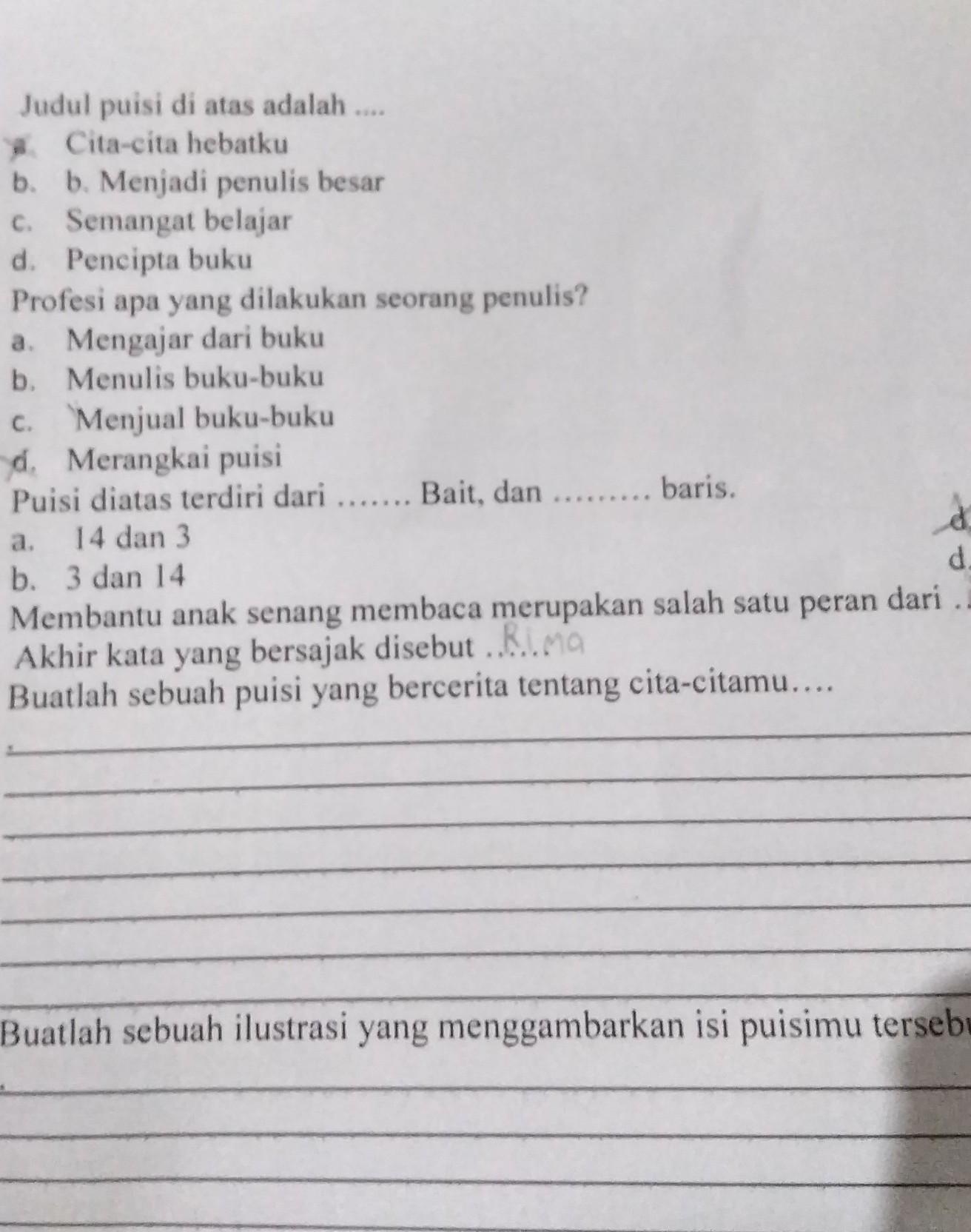 Detail Buatlah Sebuah Puisi Nomer 12