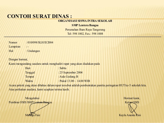 Detail Buatlah Surat Dinas Nomer 13