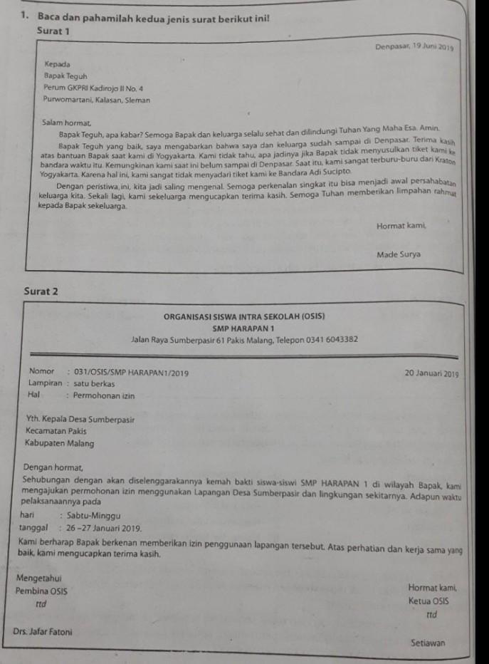 Detail Buatlah Surat Dinas Terkait Dengan Kegiatan Osis Nomer 46