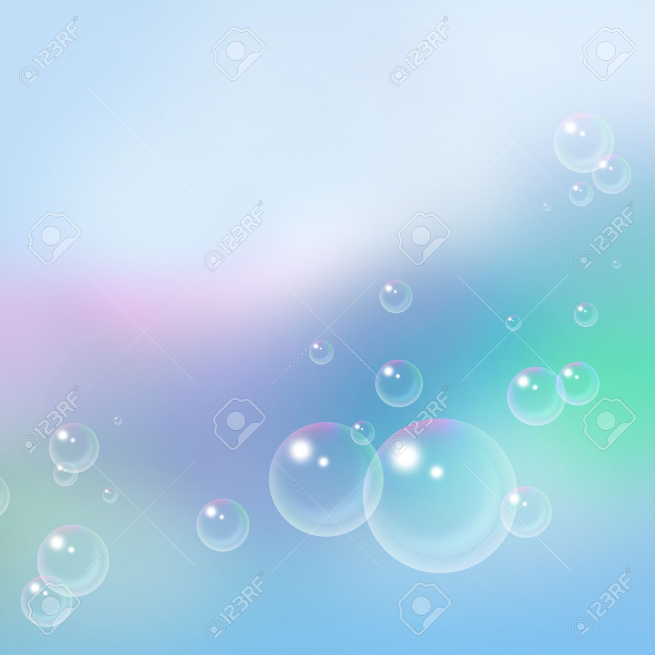 Detail Bubble Blue Background Nomer 31