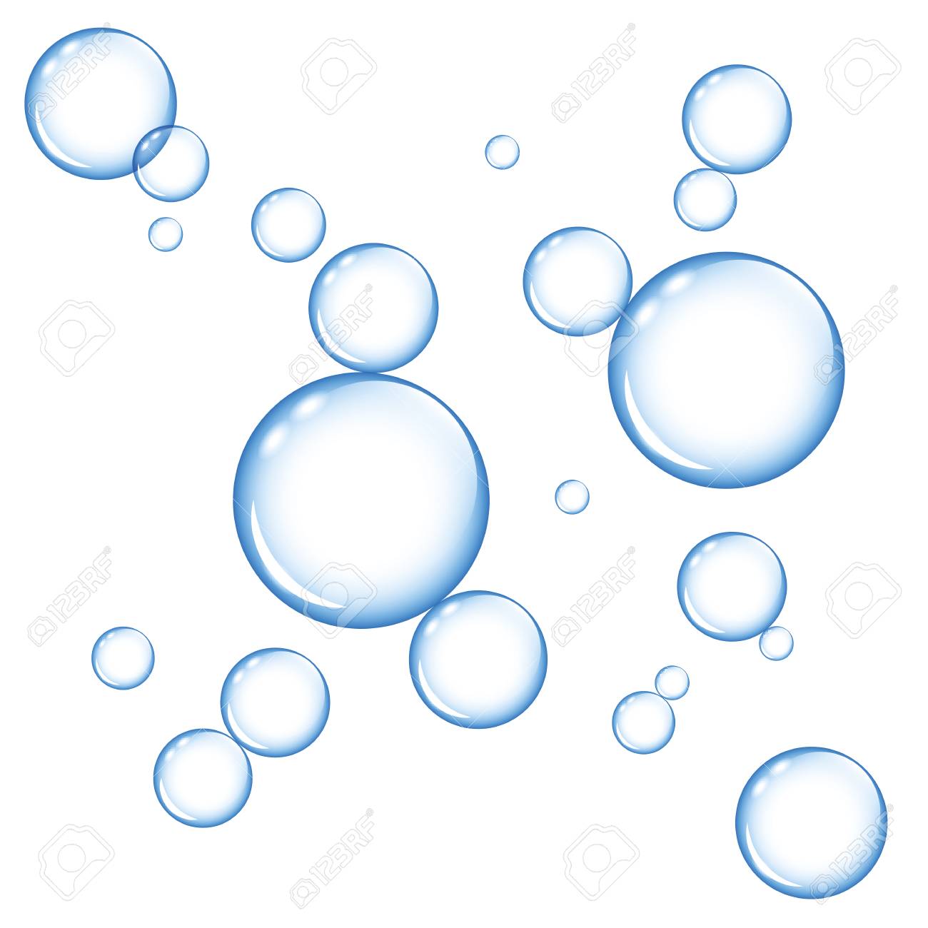 Detail Bubble Blue Background Nomer 51