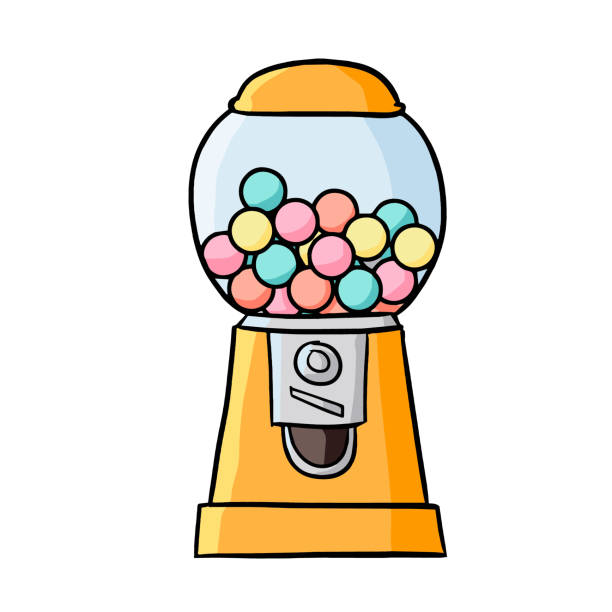 Detail Bubble Gum Machine Clip Art Nomer 12