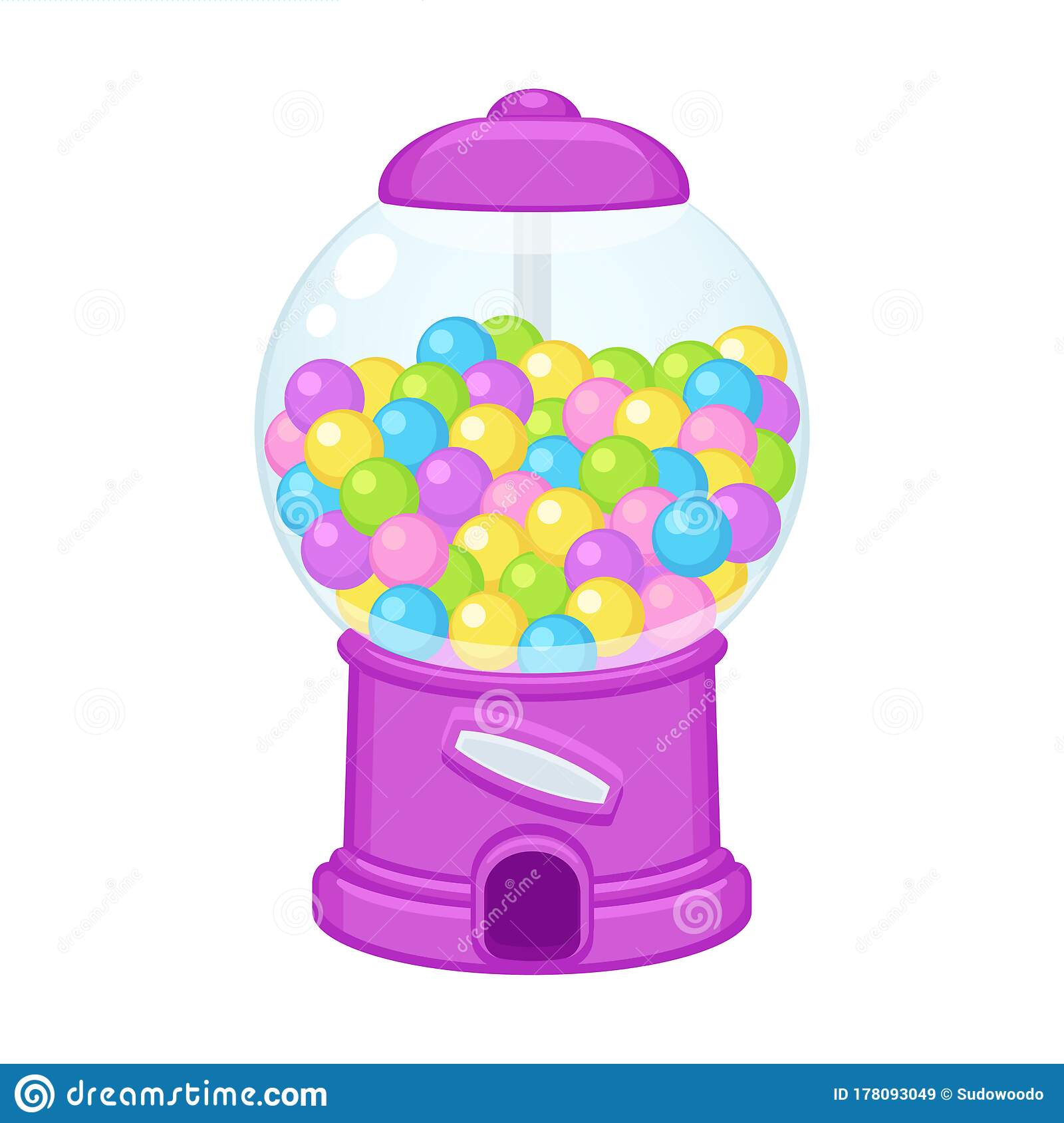 Detail Bubble Gum Machine Clip Art Nomer 15