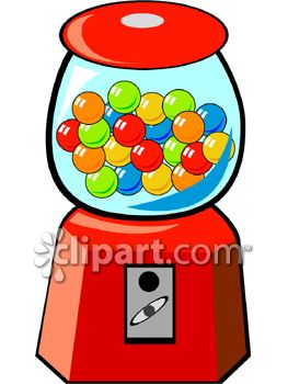 Detail Bubble Gum Machine Clip Art Nomer 30