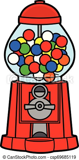 Detail Bubble Gum Machine Clip Art Nomer 3