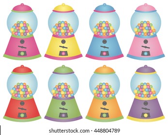 Detail Bubble Gum Machine Clip Art Nomer 39