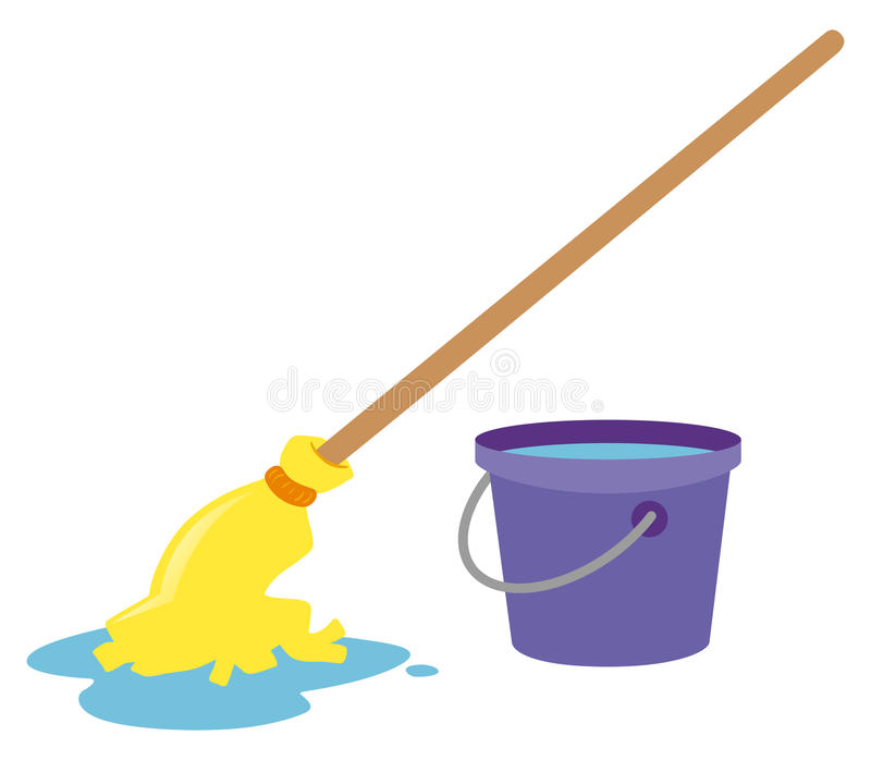 Detail Bucket And Mop Clipart Nomer 2