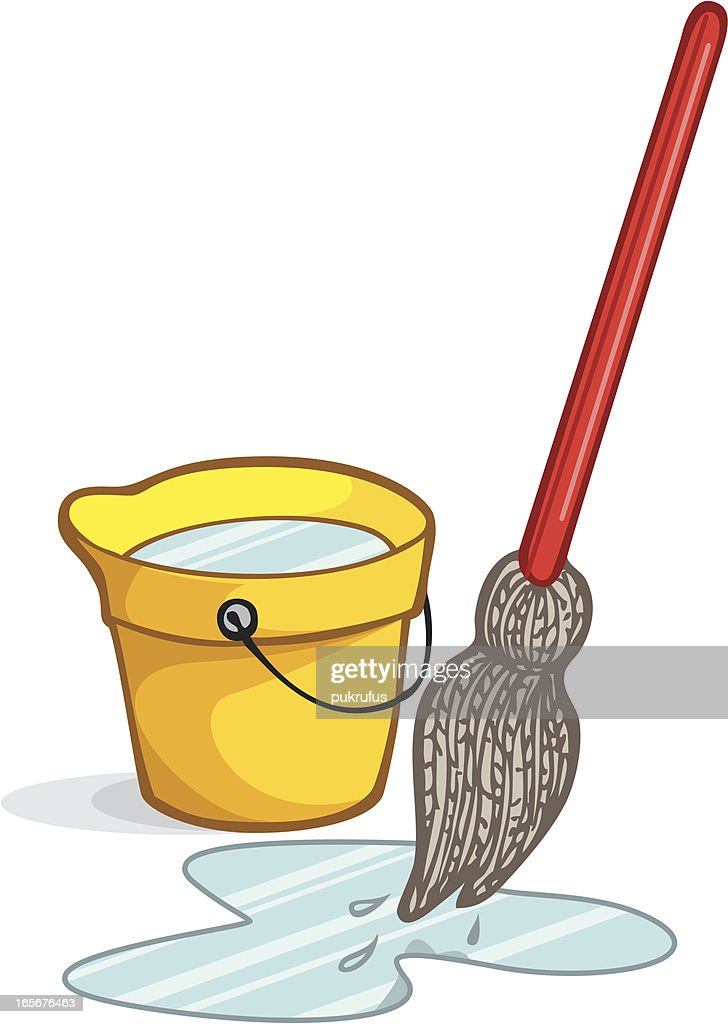 Detail Bucket And Mop Clipart Nomer 50