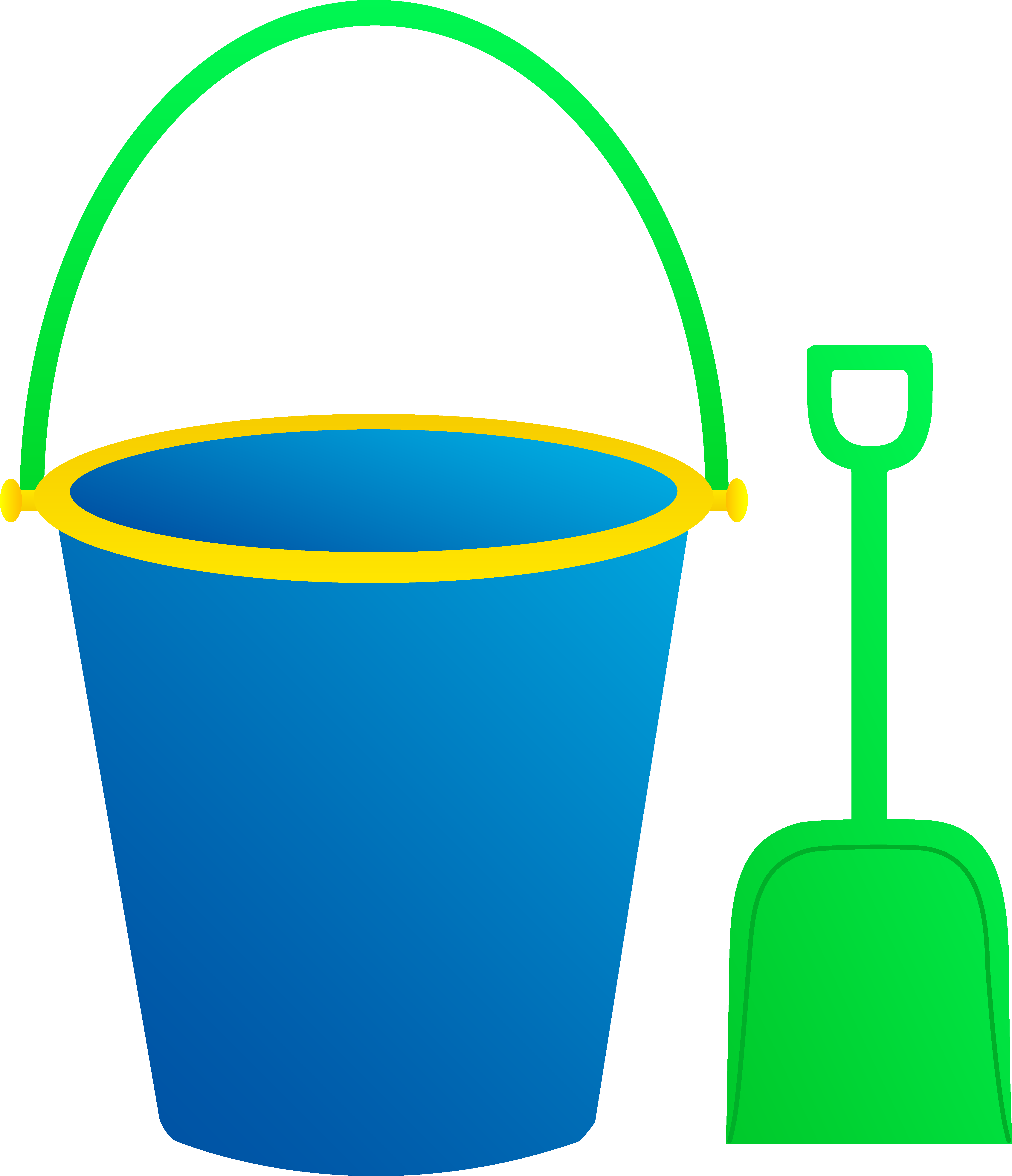 Detail Bucket And Shovel Clipart Nomer 2