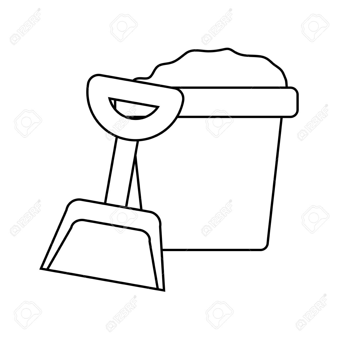 Detail Bucket And Shovel Clipart Nomer 29