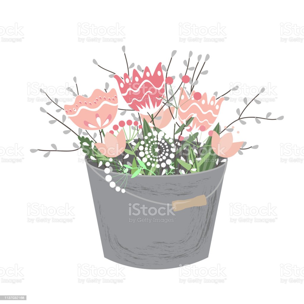 Detail Bucket Bunga Vector Nomer 33