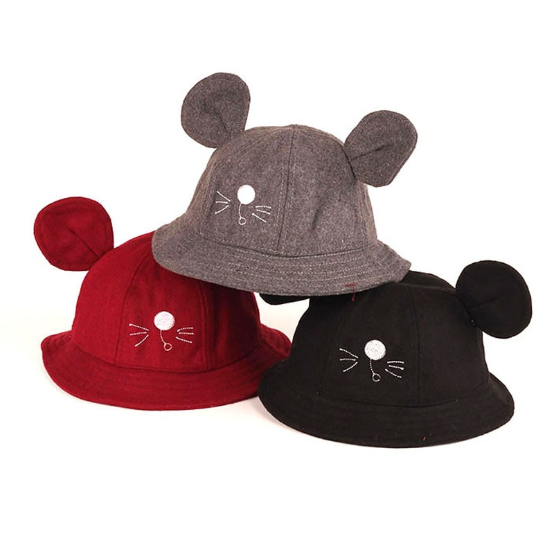 Detail Bucket Hat With Mickey Mouse Ears Nomer 38