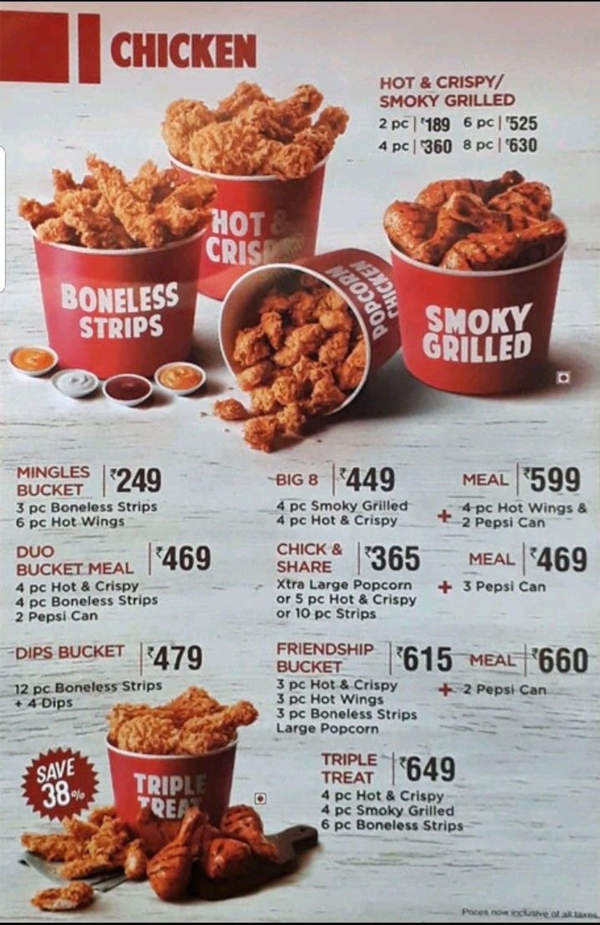 Bucket Kfc Menu - KibrisPDR