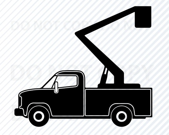 Detail Bucket Truck Clipart Nomer 11