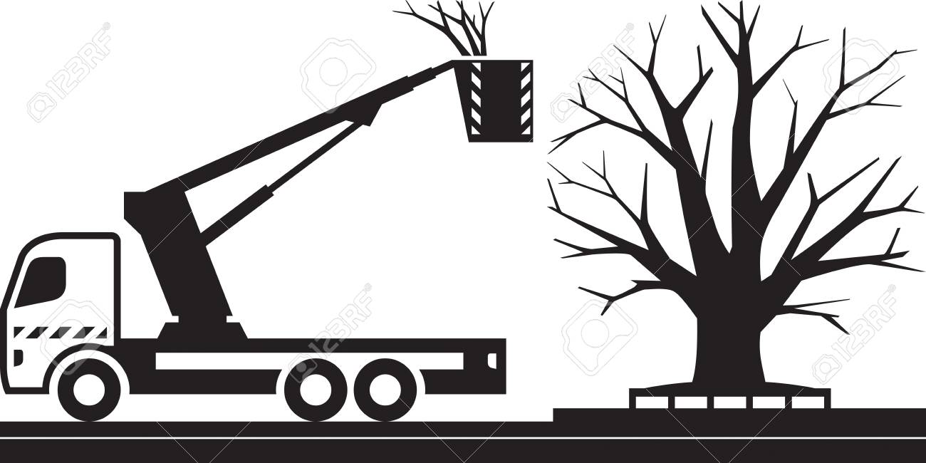 Detail Bucket Truck Clipart Nomer 28