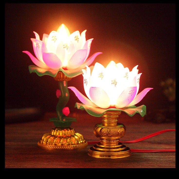 Detail Buddha Lotus Lamp Nomer 40