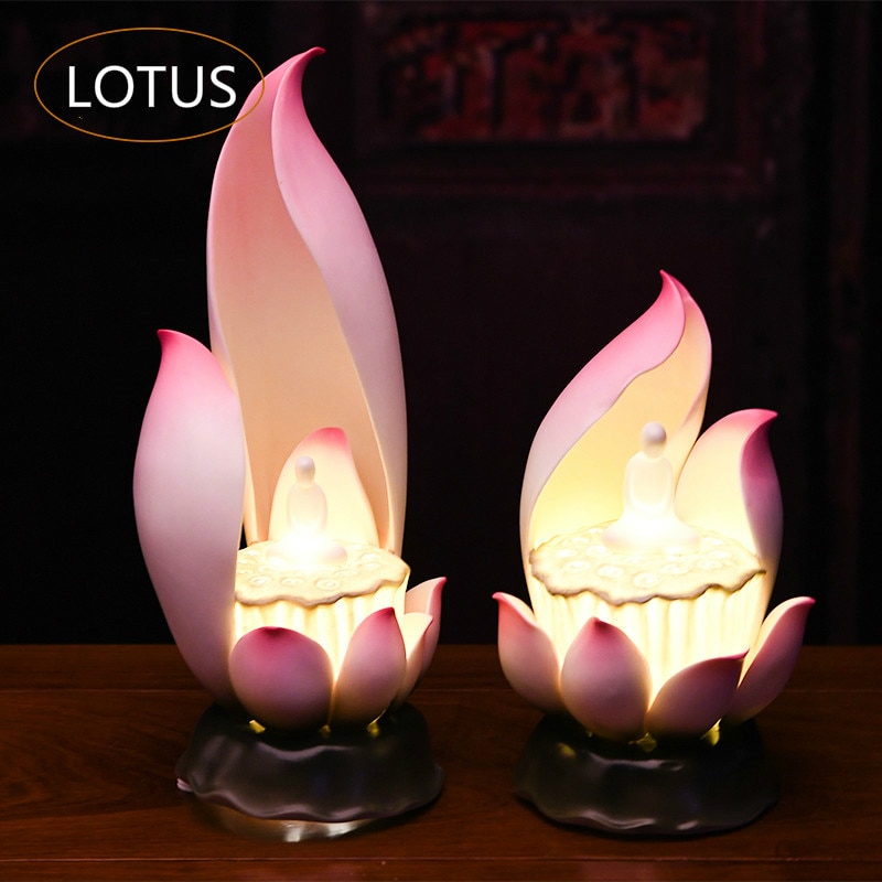 Detail Buddha Lotus Lamp Nomer 43