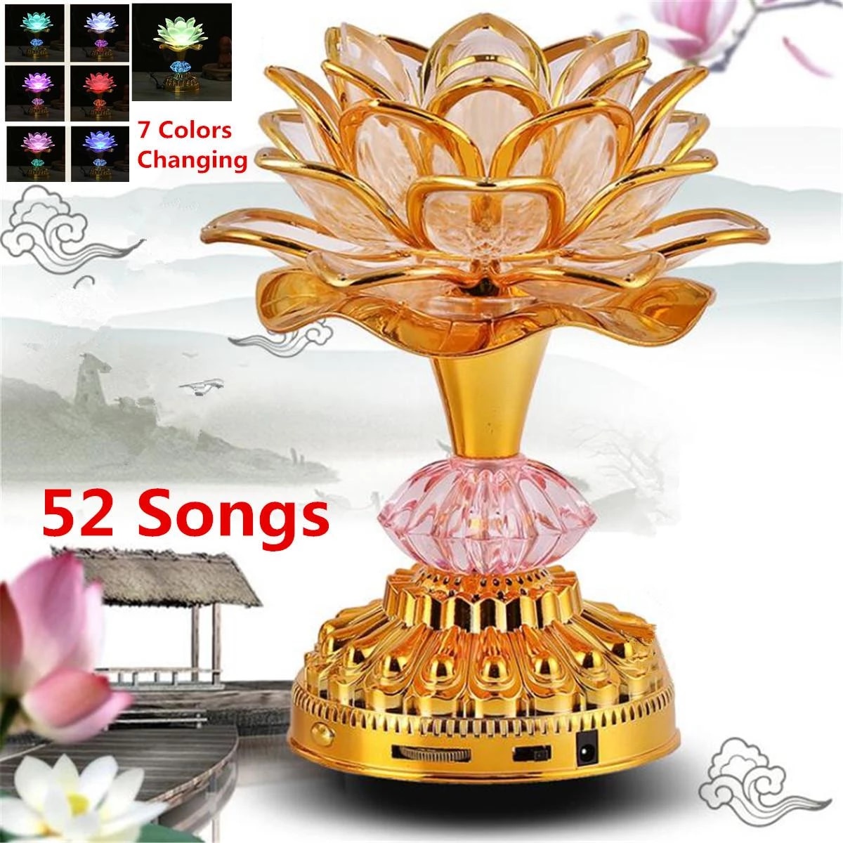 Detail Buddha Lotus Lamp Nomer 10