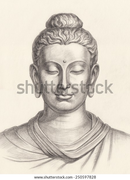 Detail Buddha Pencil Sketch Nomer 52