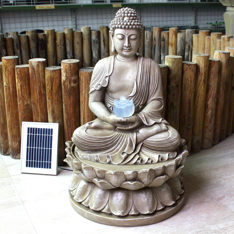 Detail Buddha Solar Water Fountain Nomer 2