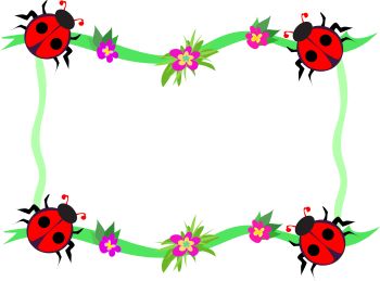 Detail Bug Border Clip Art Nomer 9