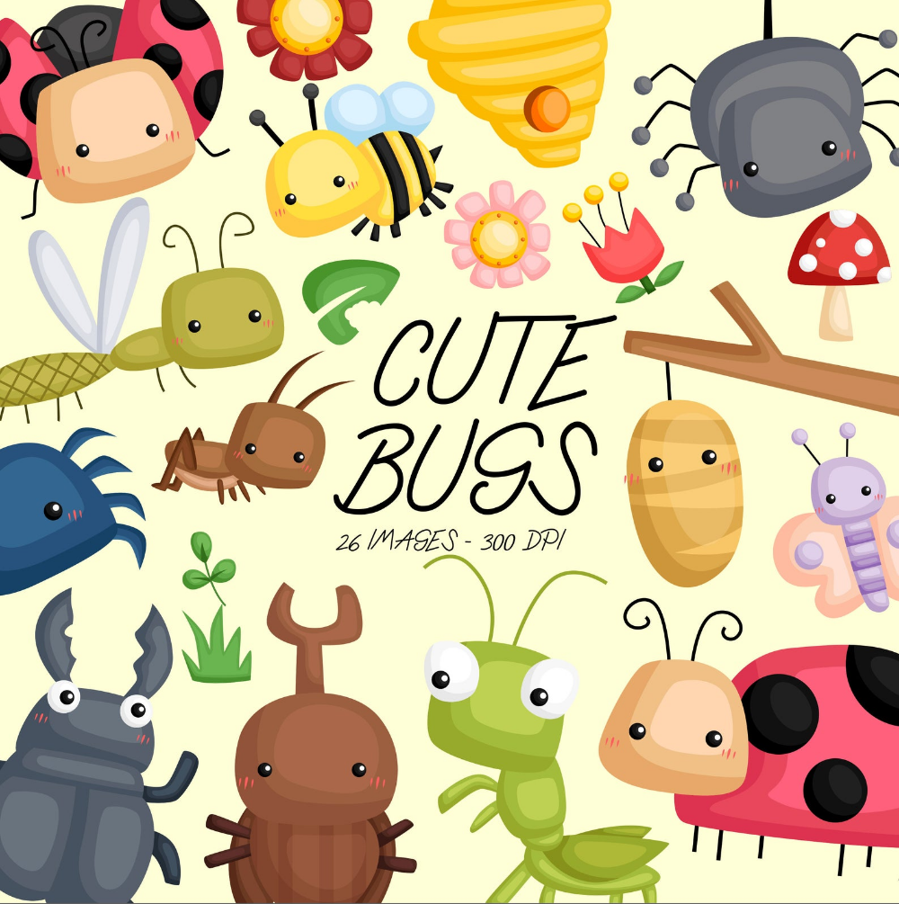 Detail Bug Clipart Free Nomer 42