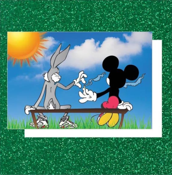 Detail Bugs Bunny And Mickey Mouse Smoking Weed Nomer 14