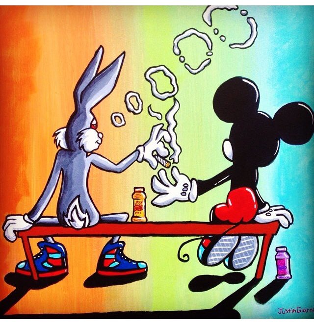 Detail Bugs Bunny And Mickey Mouse Smoking Weed Nomer 3