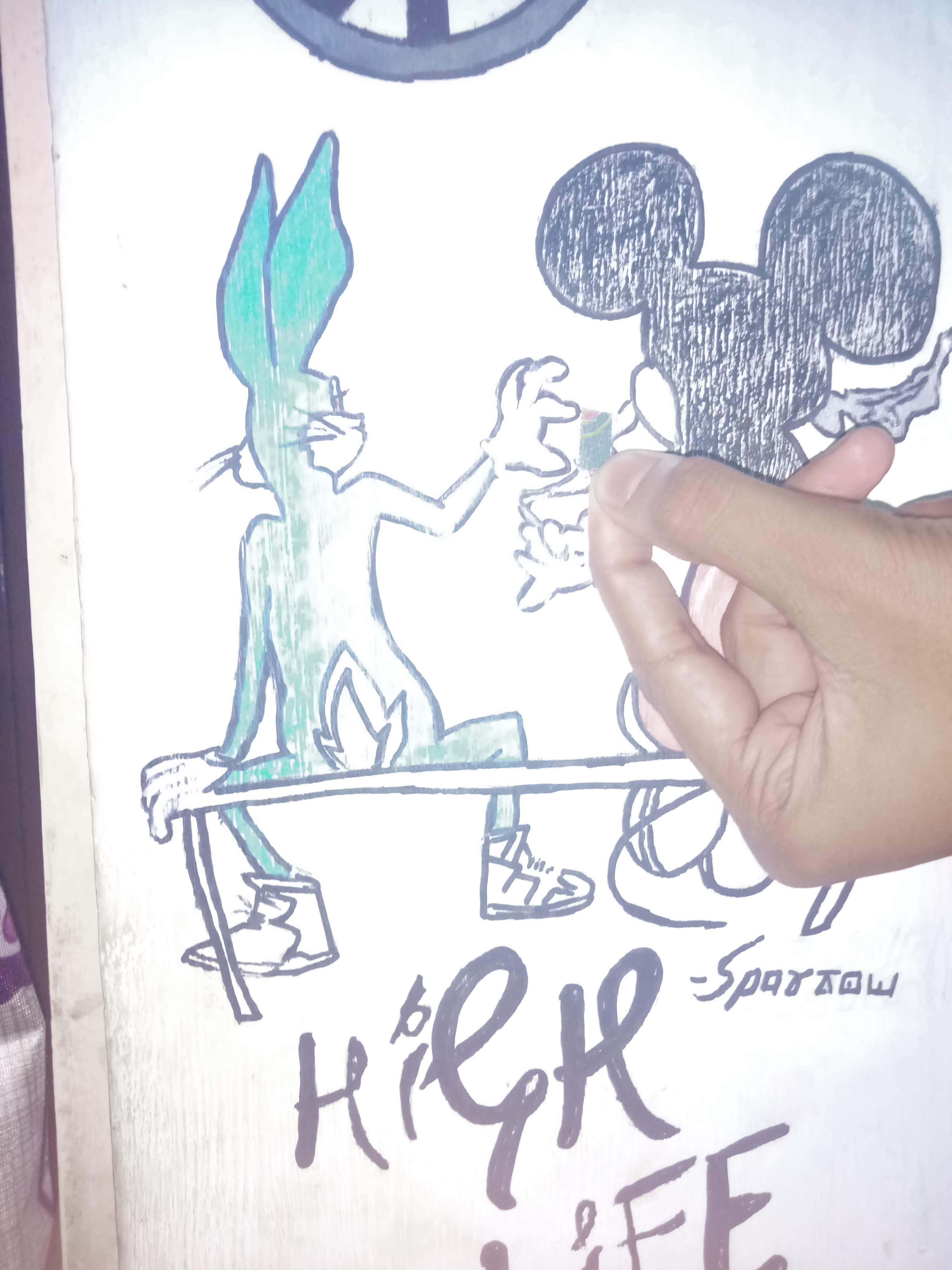 Detail Bugs Bunny And Mickey Mouse Smoking Weed Nomer 35
