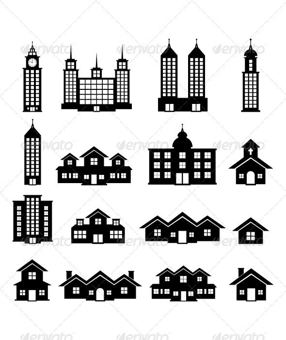 Detail Building Black And White Nomer 35