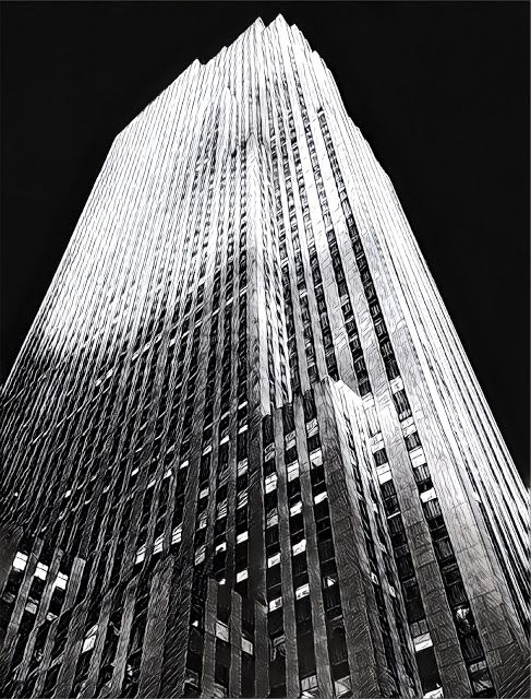 Detail Building Black And White Nomer 46