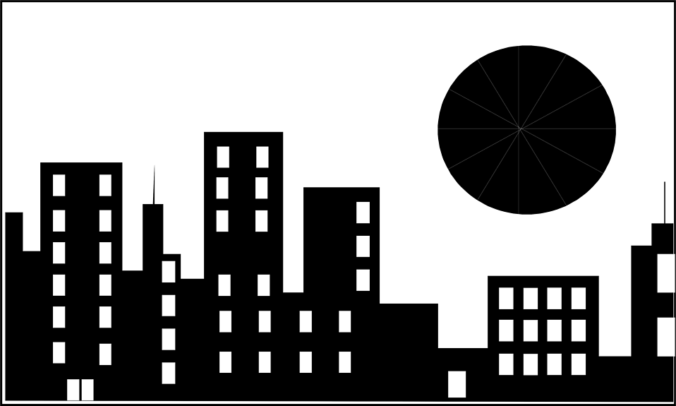 Detail Building Black And White Nomer 48