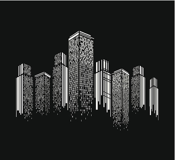 Detail Building Black And White Nomer 8