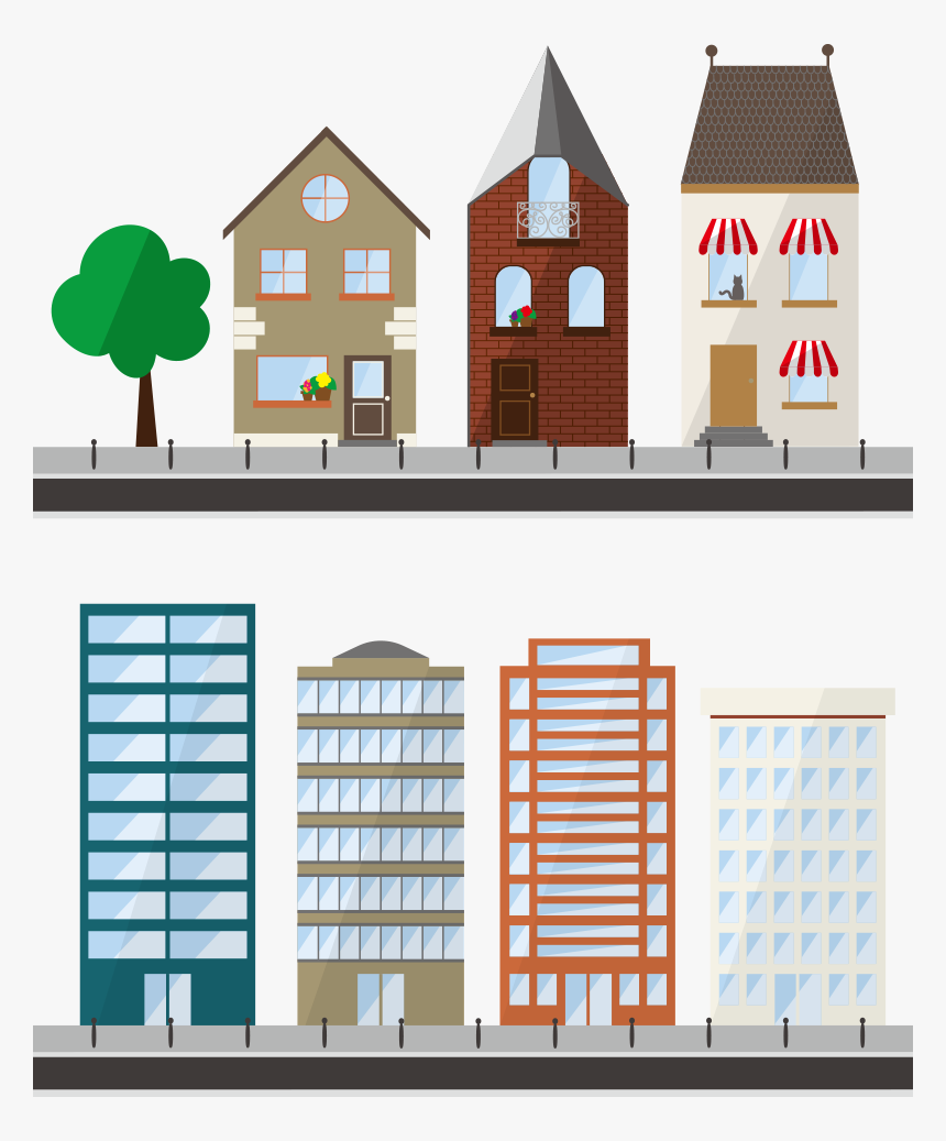 Detail Building Clipart Transparent Background Nomer 47