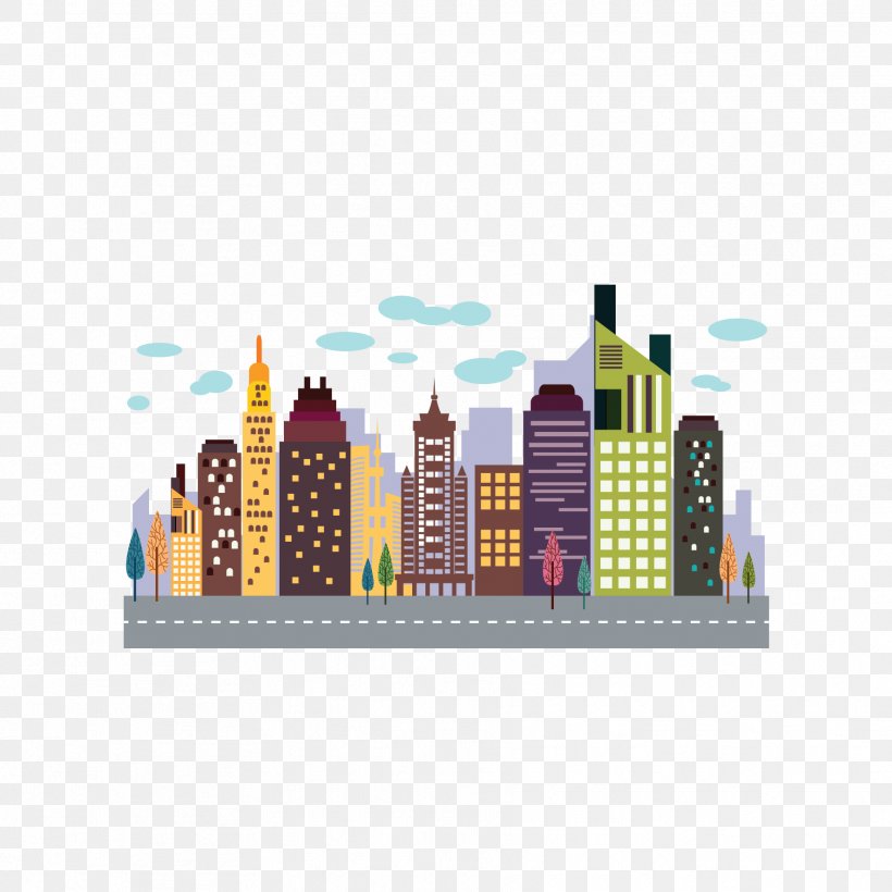 Detail Building Vector Png Nomer 28