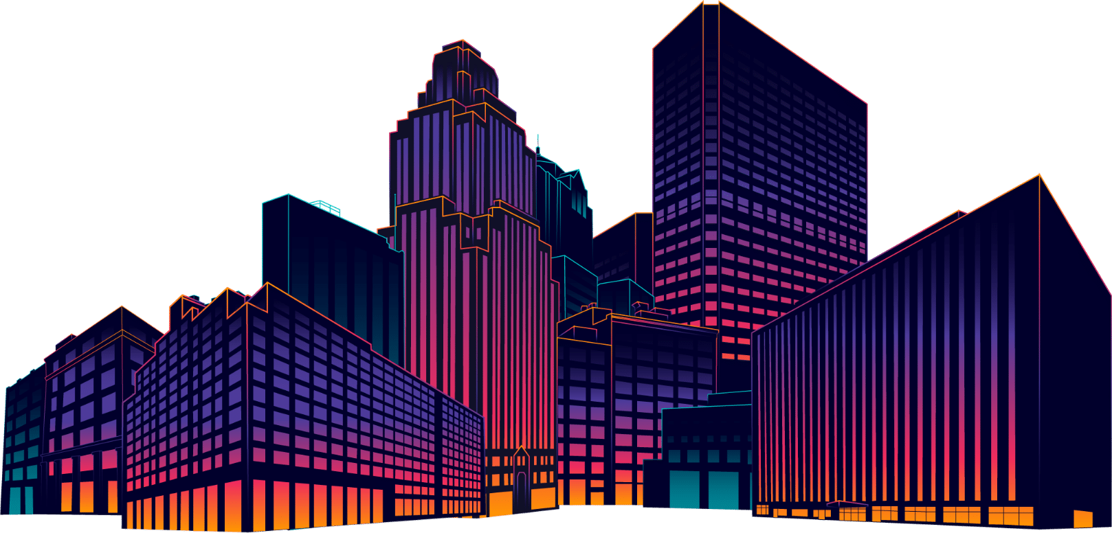 Detail Building Vector Png Nomer 33