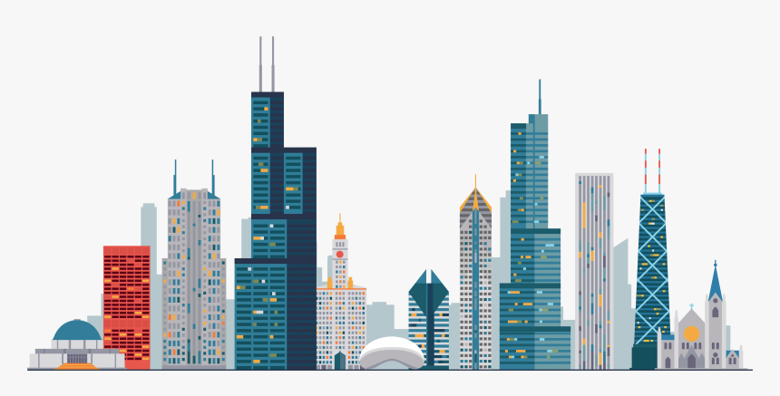 Detail Buildings Vector Png Nomer 3