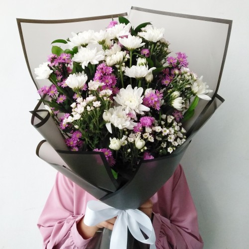 Detail Buket Bunga Aster Nomer 8