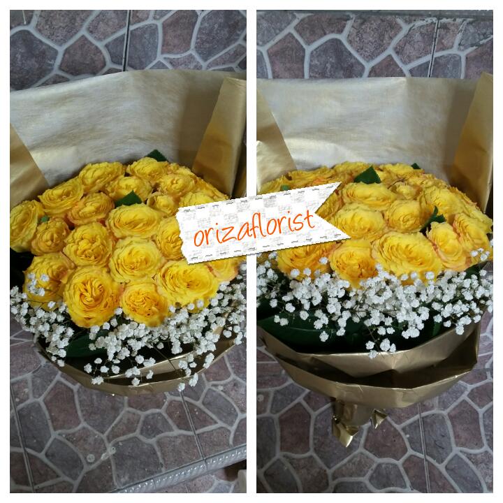 Detail Buket Bunga Mawar Kuning Nomer 31