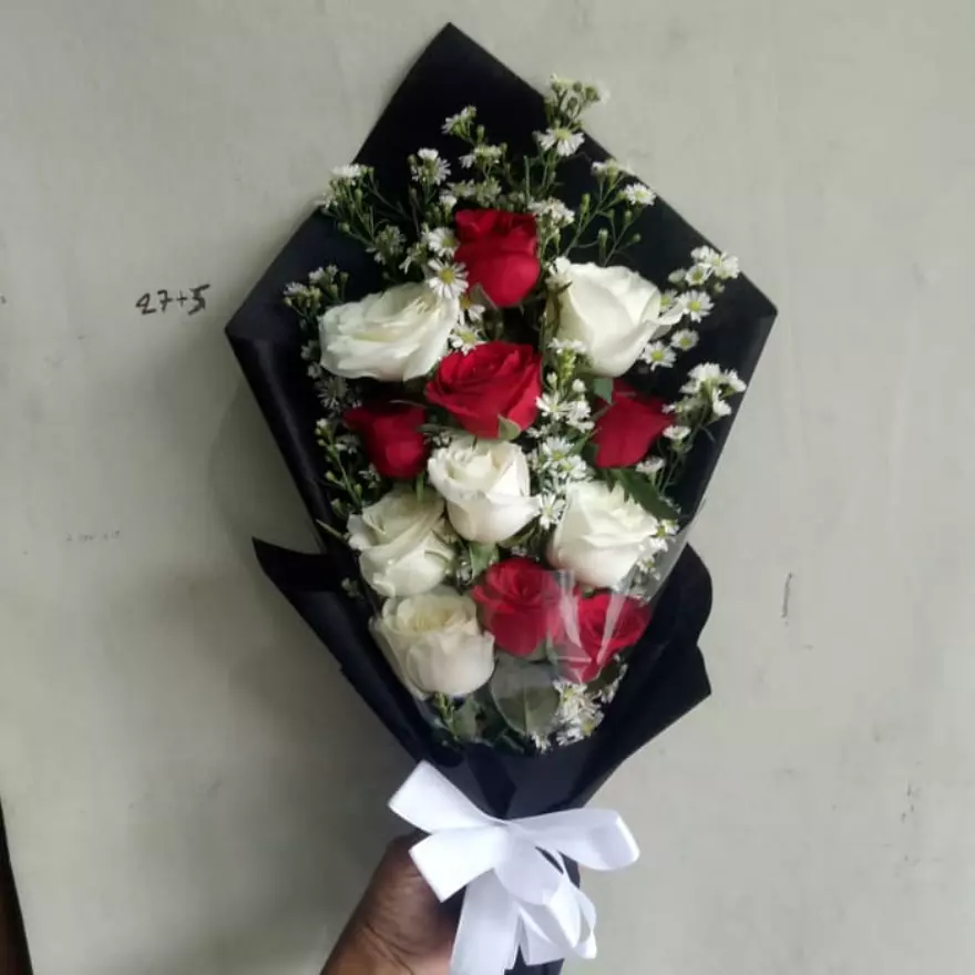 Detail Buket Bunga Mawar Pink Nomer 33